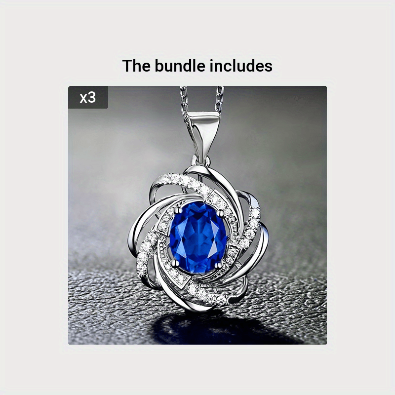 1pc of Stylish And Elegant Spiral Flower Pendant Necklace for Women, Exquisite Jewelry Gift for Valentine'S Day Or Weddings
