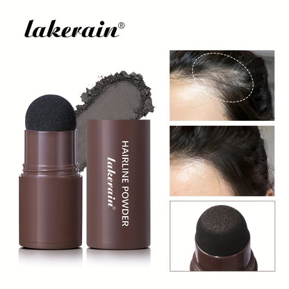 Lakerain Hairline Powder Stick, Hair Shadow Sponge Pen, Used to for cover Gray Roots, Enhance Hair, And Conceal Thinning Hair, with Strong for coverage That Perfectly Matches The Roots to Create a Flawless Hairline
