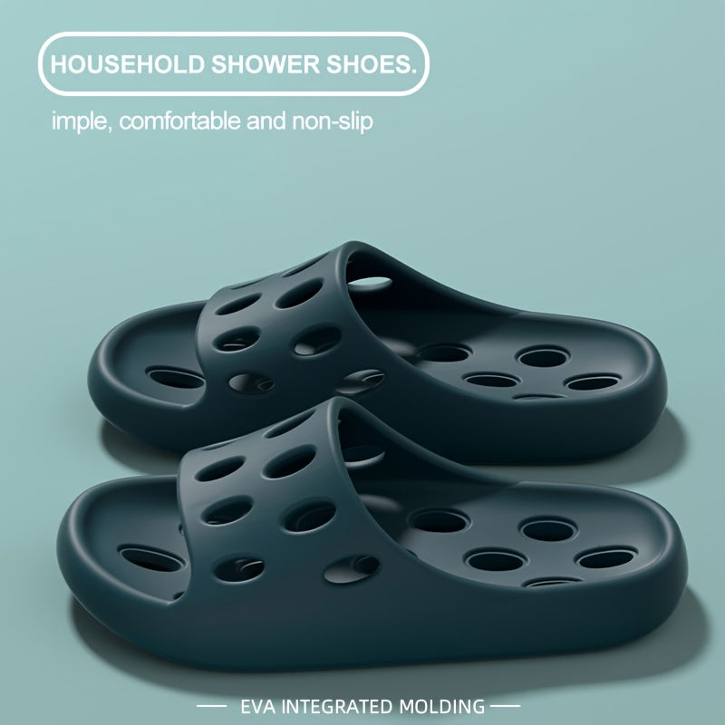 2024 New EVA Bathroom Leak-Proof Slippers for Indoor Use, Quick-Drying, Non-Slip, And Odor-Free Shower