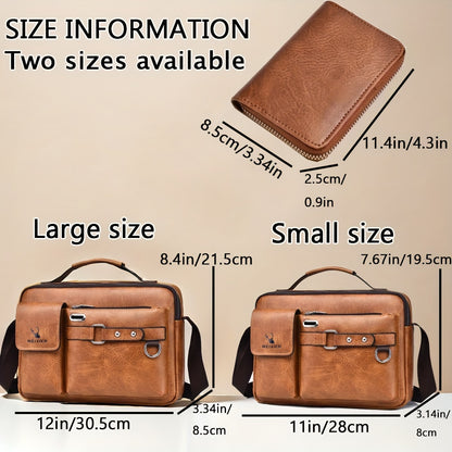 Men's Single-Shoulder Bag, Crossbody Bag, Business Messenger Bag, Shoulder Bag, Handbag, Casual Bag for Men