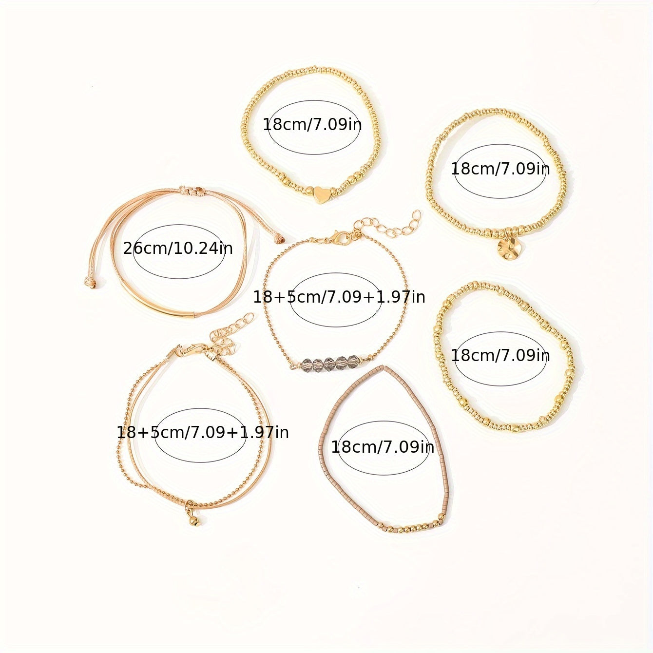 7pcs Set of CCB Plastic Beads with Long Rods for Stringing, a Easy And Stylish Handmade Bracelet Set for Stacking, Perfect for Gifts And Everyday Wear