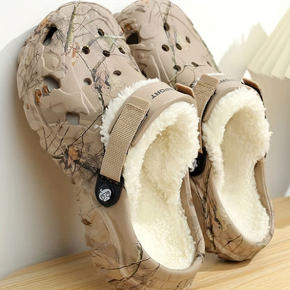 New Men'S Slippers for Winter, Designed for Indoor Use with Warmth And Anti-Slip Features, Featuring Removable Padded Mules