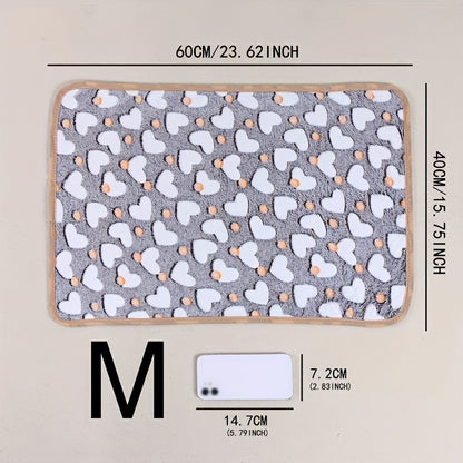 Comfortable And Breathable Cute Cartoon Pattern Dog Bed Blanket Washable Pet Blanket Cat And Dog Nest Mat