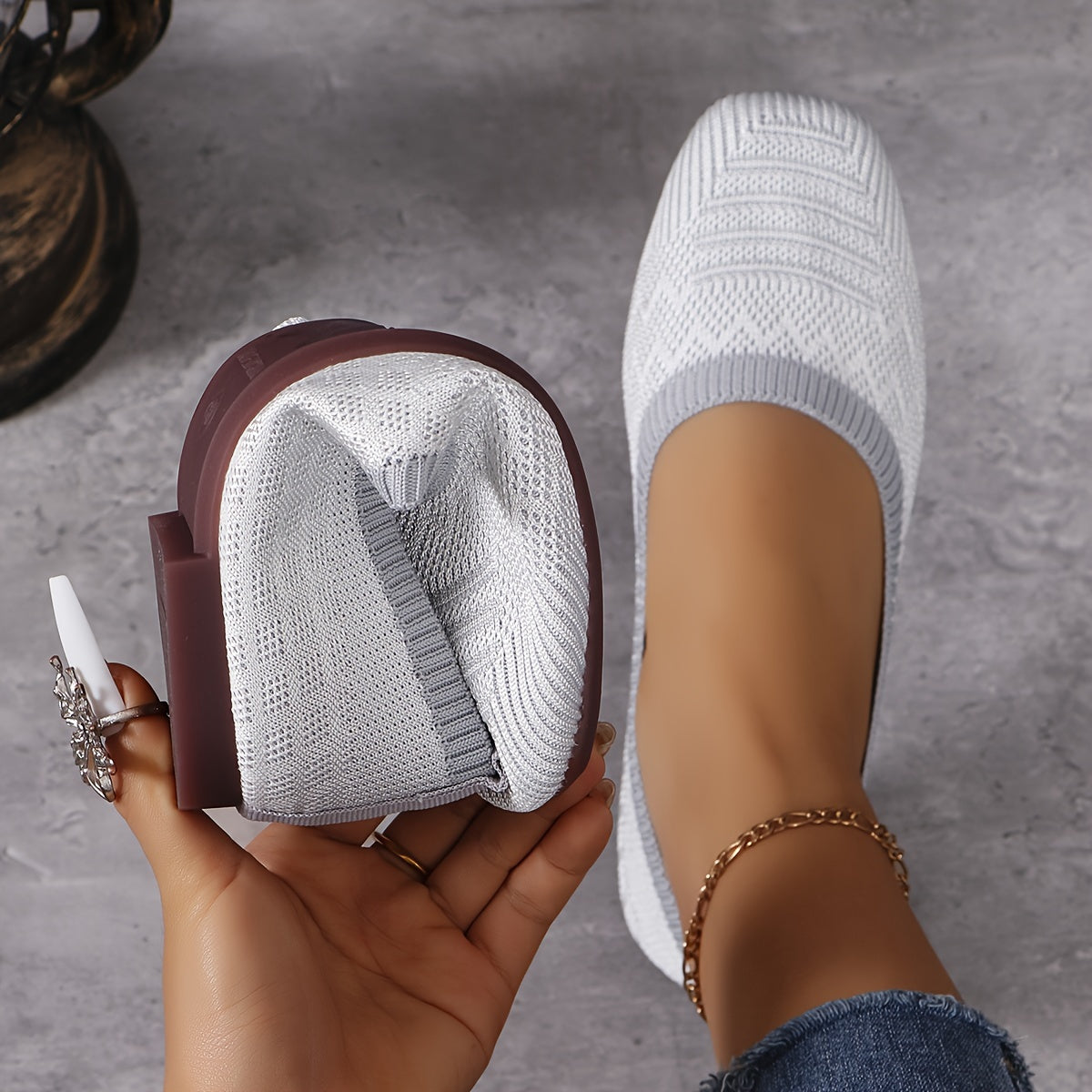 Women'S Woven Flat Casual Shoes in Solid Color for Home And Outdoor Use., Women Shoes