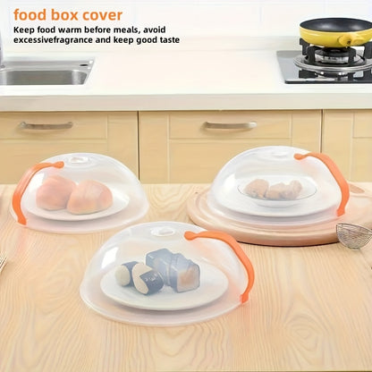1pc Microwave Splash Cover Transparent Transparent Microwave Oven Food Cover Anti Sputtering Anti-oil Cover Reusable Airtight Food Cover Kitchen Heat Resistant Lid