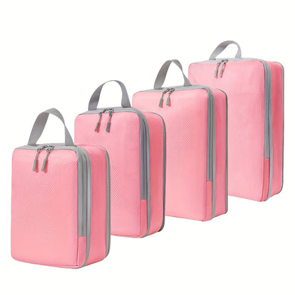 [Compression Packing Cubes] 4/8pcs Expandable Compression Packing Cubes | Travel Storage Bag Luggage Packing Organizers for Suitcases Backpack