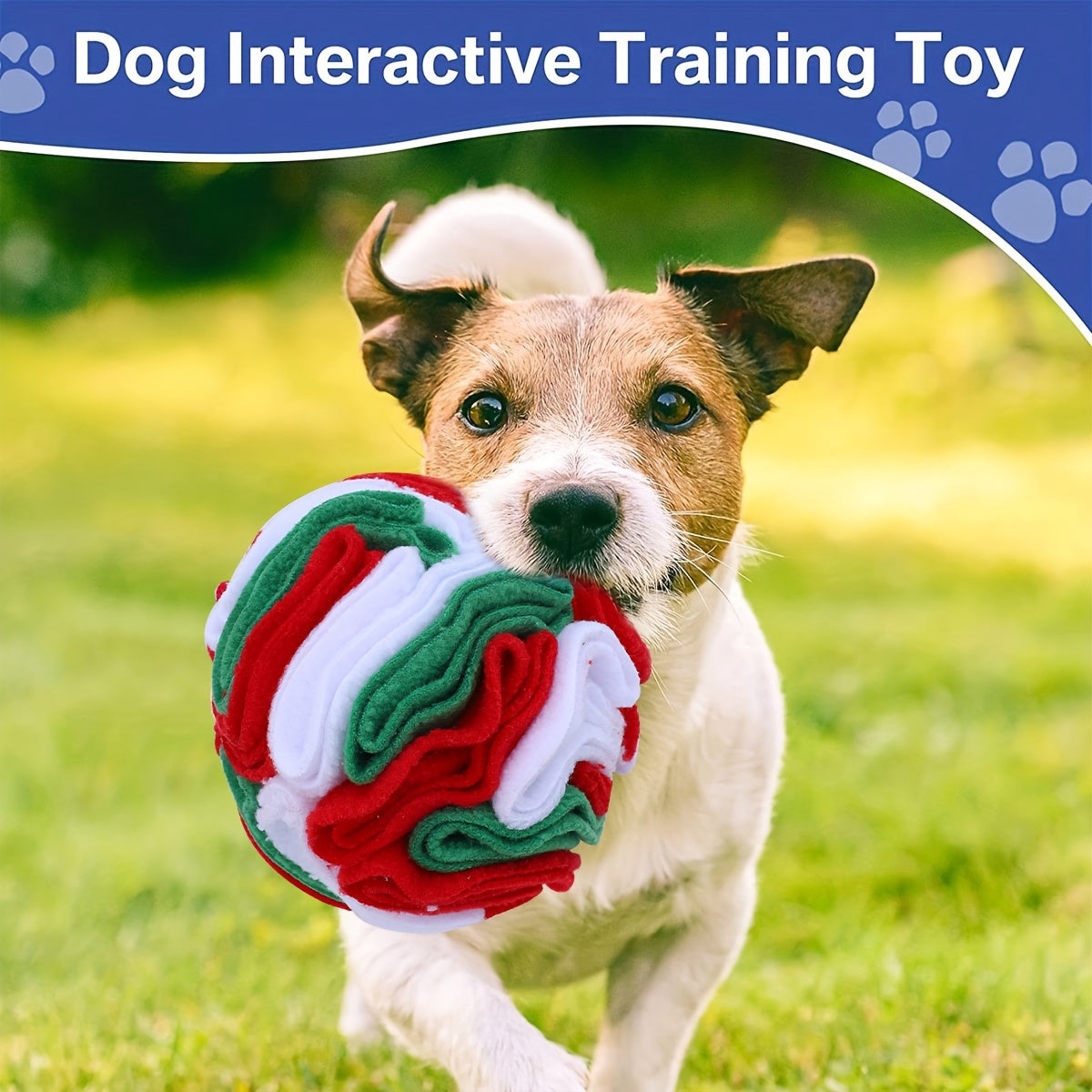 BJAYPET Snuffle Ball for Small Pets, Fabric Scented Ball for Dogs and Cats, Uncharged, Soft and Safe, Ideal for Indoor Play and Training, No Battery Required
