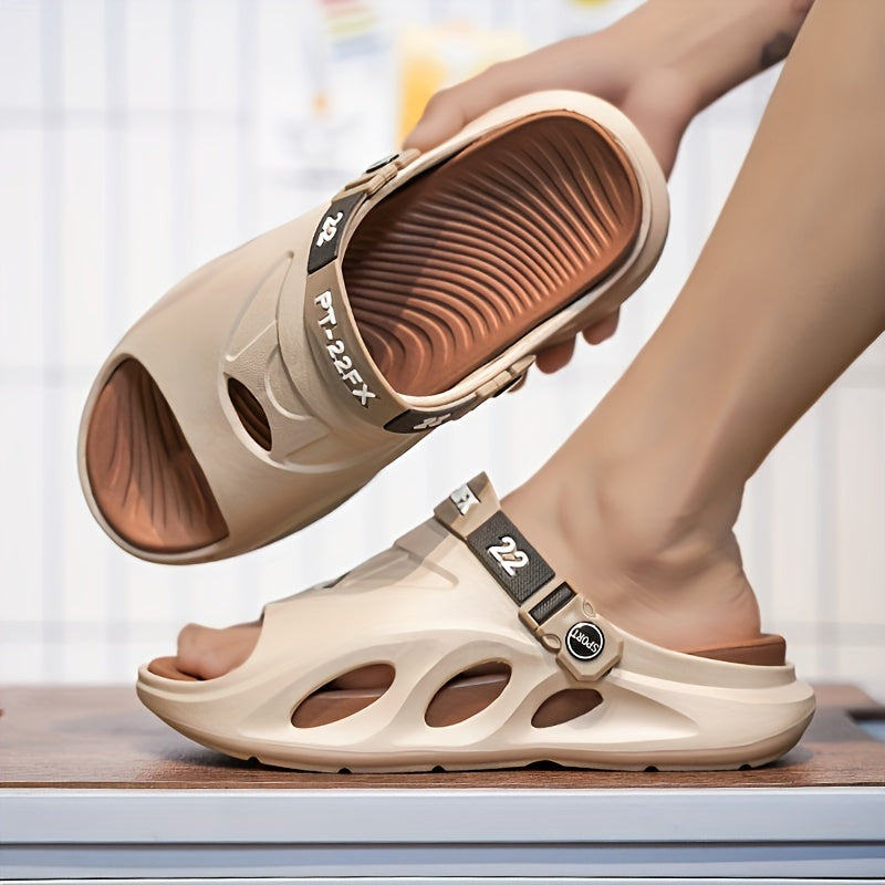 Men'S Summer New Thick-Soled Massage Slippers, Trendy And Versatile, Suitable for Couples, Durable And Comfortable Outdoor Sandals.
