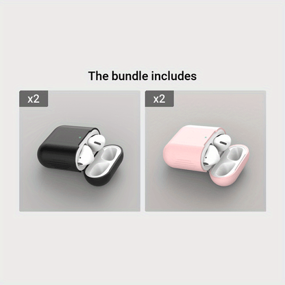 For Airpods Protective Case Compatible with for apple Wireless Wireless Silicone Earphone Covers for 1St And 2Nd Generation Universal Protection