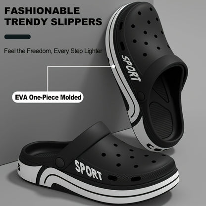 Men's EVA Thick-Soled Fashionable Versatile Trendy Durable Sporty Breathable Beach Shoes for Outdoor Wear