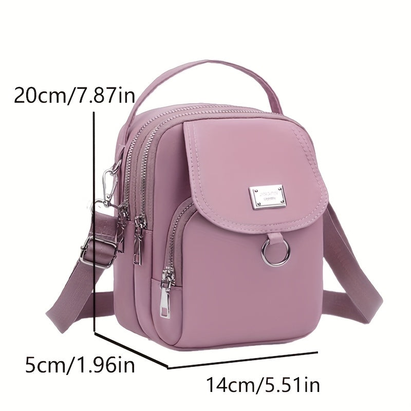 Multi-color Nylon Women's lightweight crossbody bag, casual MINI handbag, fashionable shoulder bag, phone bag, suitable for commuting, shopping, travel