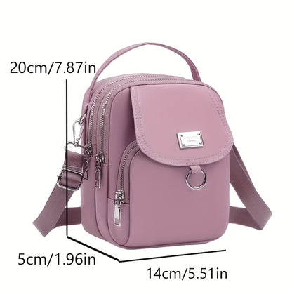 Multi-color Nylon Women's lightweight crossbody bag, casual MINI handbag, fashionable shoulder bag, phone bag, suitable for commuting, shopping, travel