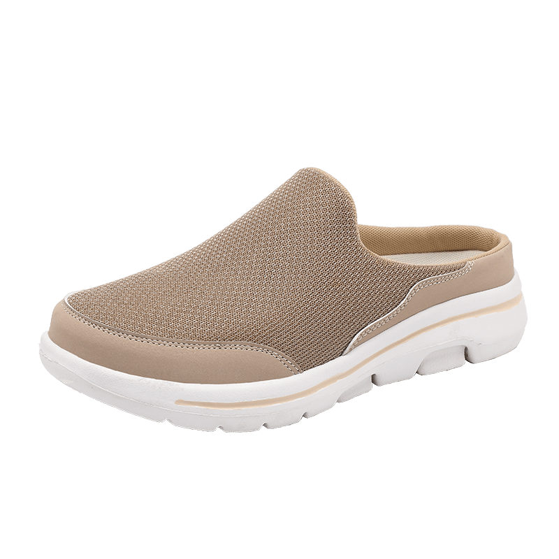 Men's Plus Size Lightweight Comfortable Mesh Casual Half-Slippers