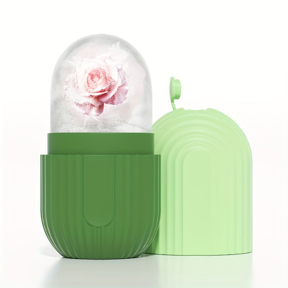 Facial And Eye Ice Rollers, Silicone Skin Brightening Tool, Formaldehyde-Free, Reusable, No Battery, Electricity Not Required, Daily Skincare And Relaxation