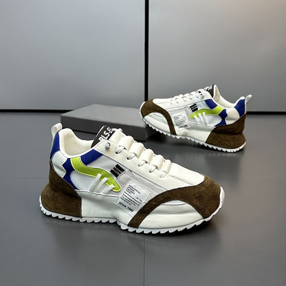 Men'S Breathable New Style Thick-Soled Dad Sneakers, Casual Height-Increasing Popular Sports Shoes