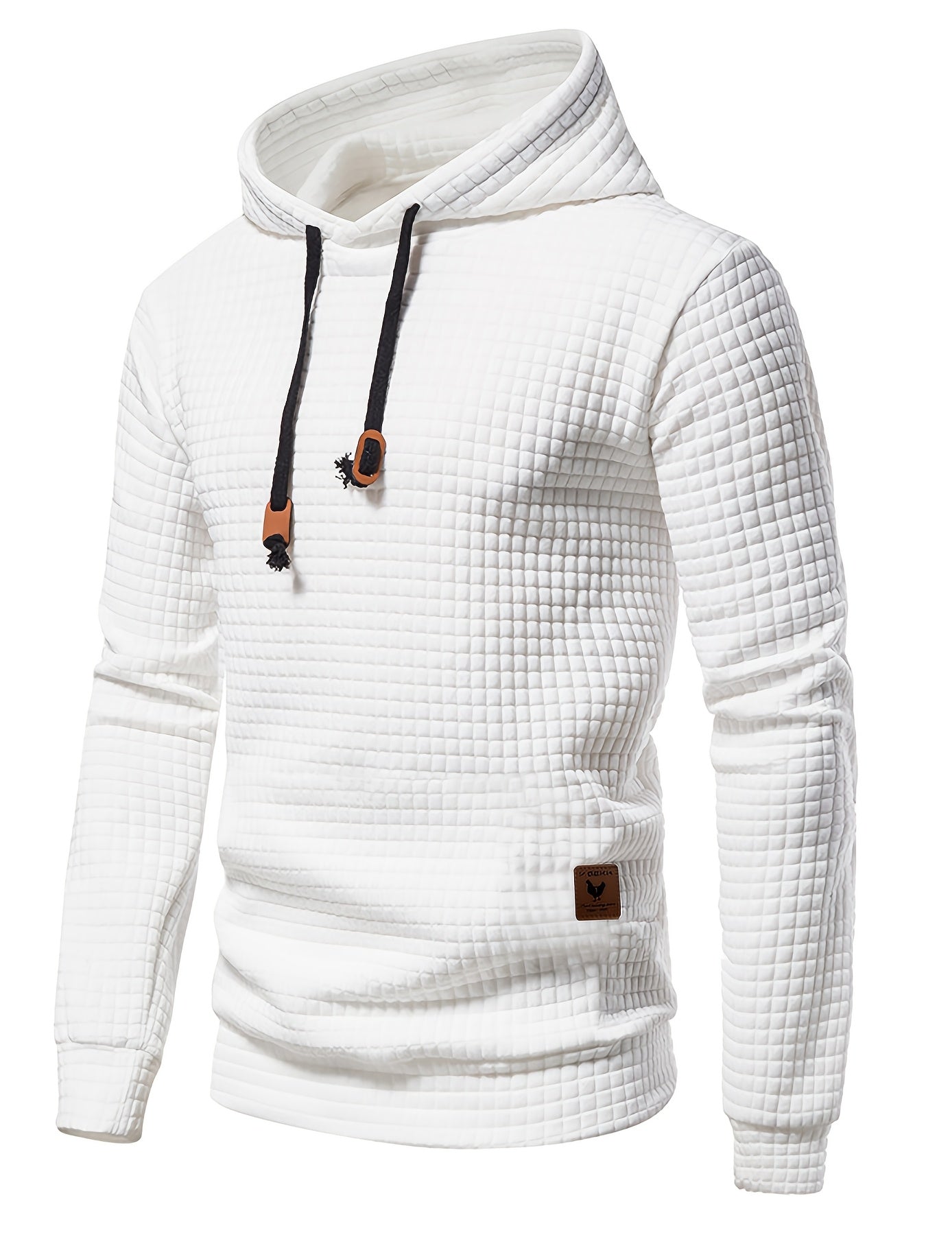 New Autumn And Winter Men'S Pullover Sweatshirt Made of Jacquard Check Fabric, Suitable for Sports, Casual Wear, Outdoor Jogging, And Fitness Training with Long Sleeves