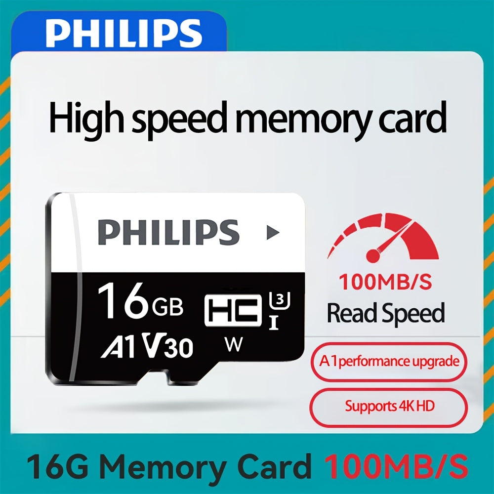 PHILIPS High-Speed Mini SD Memory Card Available in 256GB, 128GB, 64GB, 32GB, 16GB, And 8GB, Class 10 HD Mini Card Suitable for Phones, Tablets, Cameras, And Drones