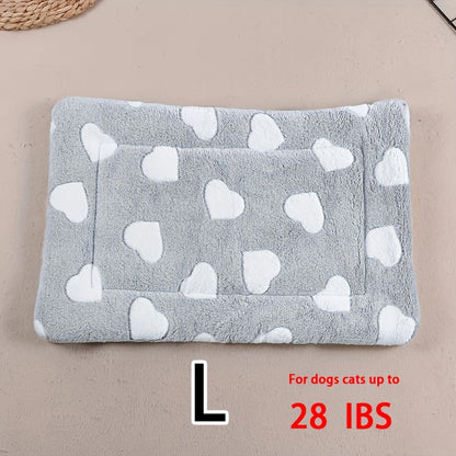 Dog Claw Love Printing Pattern Pet Nest Mat Four Seasons Universal Cat and Dog Floor Mat Comfortable and Pet Blanket 1pc