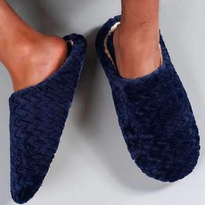 Women's Plush Indoor Slippers, Warm & Cozy Closed Toe Non Slip Shoes, Home Mute Slippers