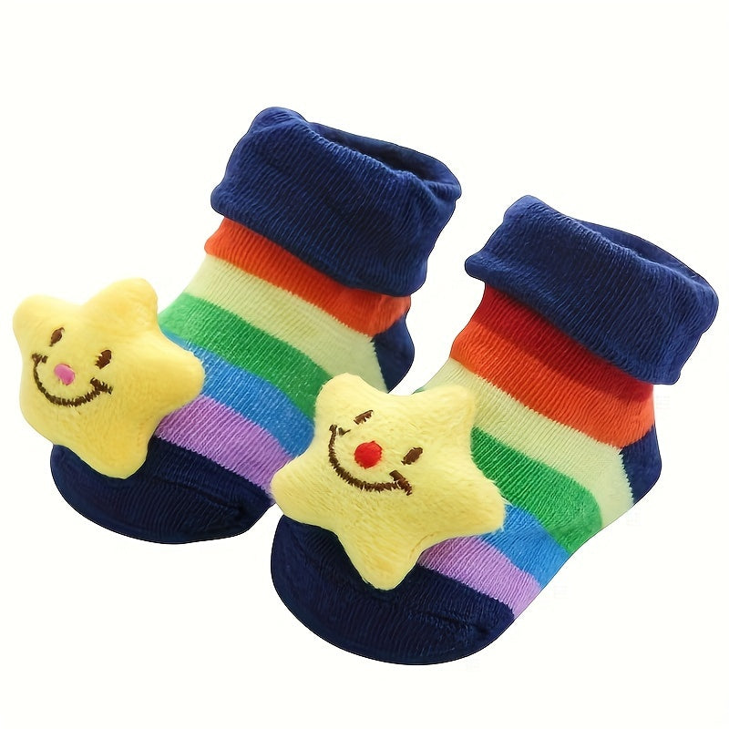 [Cute Cartoon Socks] 1 Pair of Cute Cartoon Children's Socks, Non-Slip Floor Socks for Babies and Kids