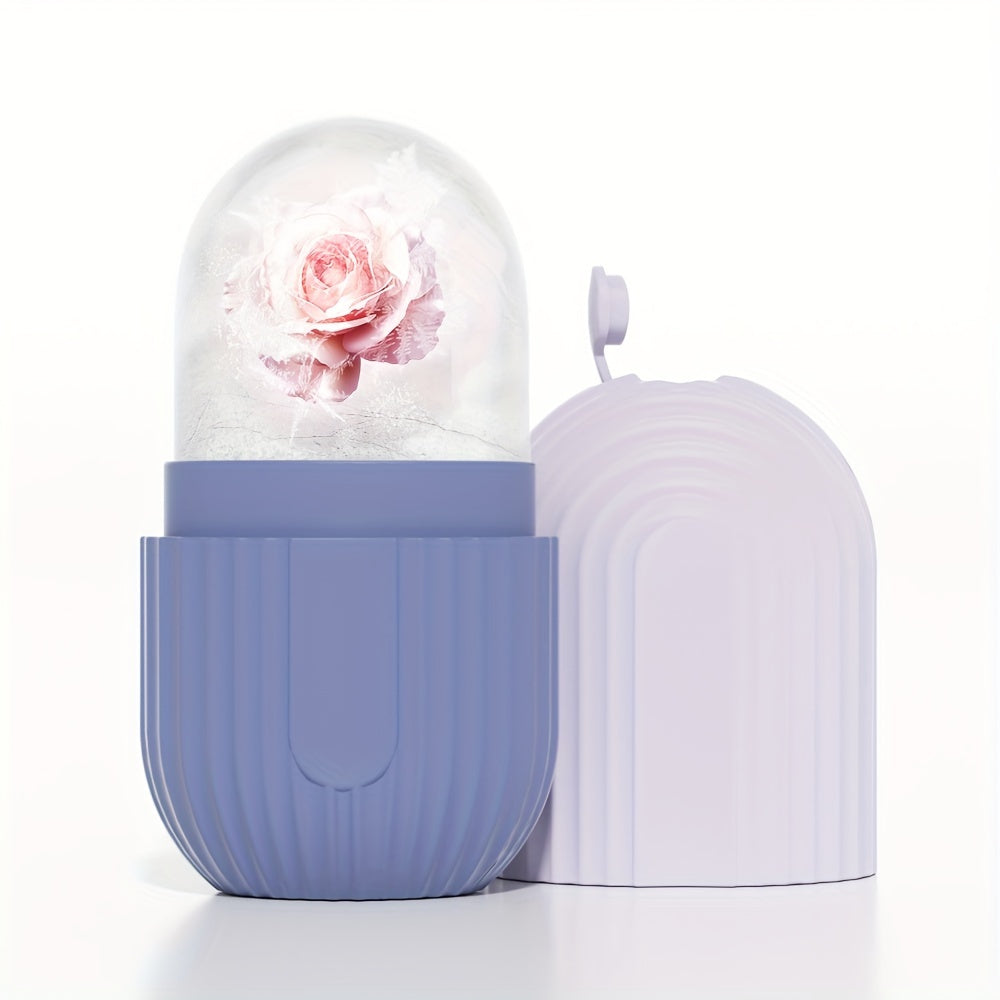Facial And Eye Ice Rollers, Silicone Skin Brightening Tool, Formaldehyde-Free, Reusable, No Battery, Electricity Not Required, Daily Skincare And Relaxation