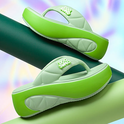 HBM910B Women's Summer Thick-Soled Outdoor Flip-Flops, Women Shoes