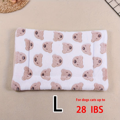 Dog Claw Love Printing Pattern Pet Nest Mat Four Seasons Universal Cat and Dog Floor Mat Comfortable and Pet Blanket 1pc