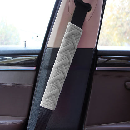 Travel Accessory: Plush Car Seat Belt Shoulder Pad, Single Piece