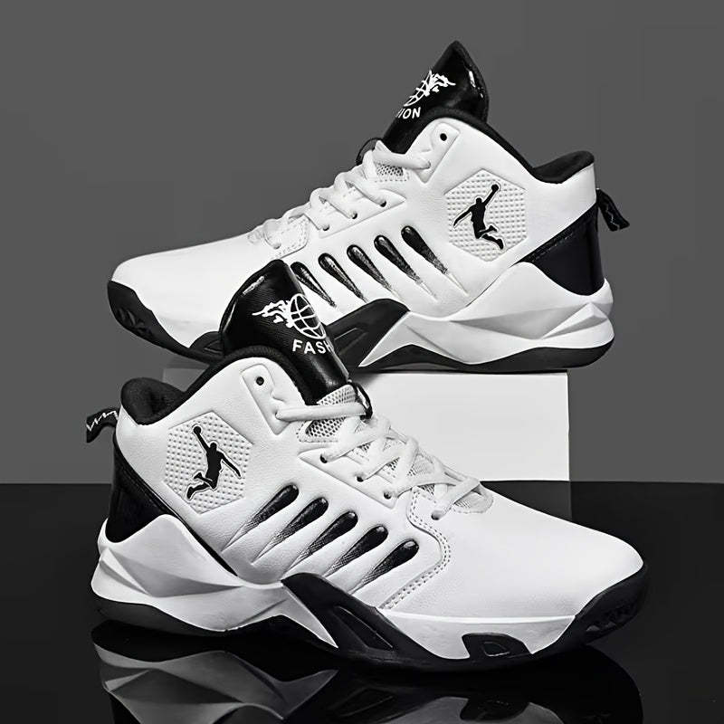 [Breathable | Comfortable] MINZHE YL | Breathable Comfortable Basketball Shoes | Non-Slip Durable Tennis, Road Running, Fitness Training Shoes | Mid-Top Design, All-Season, Unisex