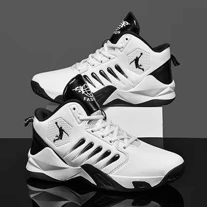 [Breathable | Comfortable] MINZHE YL | Breathable Comfortable Basketball Shoes | Non-Slip Durable Tennis, Road Running, Fitness Training Shoes | Mid-Top Design, All-Season, Unisex