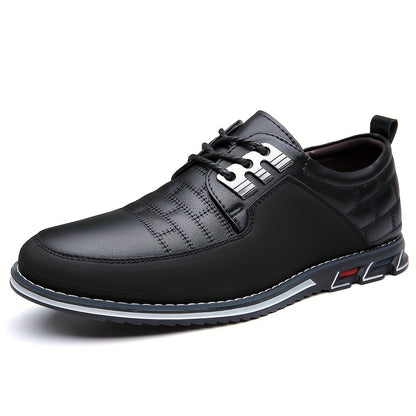 Men's Plaid Derby Shoes, Wear-resistant Non-Slip Dress Shoes for Wedding Business