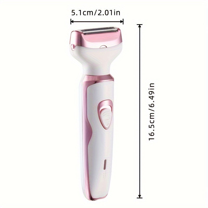 Rechargeable Electric Razor For Women - Lady Electric Shaver For Face, Nose, Legs And Underarm, Bikini Trimmer For Women Painless, Hair Razor Rechargeable & Portable Grooming Kit