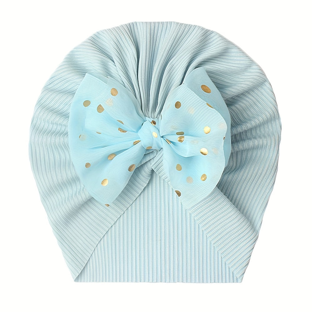 1pc Threaded Baby Hat Children's Bow Headband Baby Thin Girl Hat
