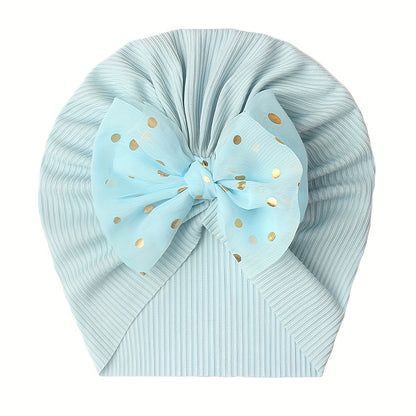 1pc Threaded Baby Hat Children's Bow Headband Baby Thin Girl Hat