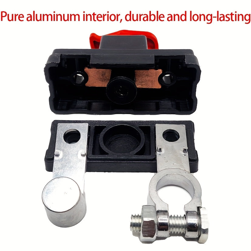 Battery Main Disconnect Switch - Main Pure Aluminum Negative Disconnect Switch, 12-24V, Advanced Disconnect Switch for Efficient Battery Management
