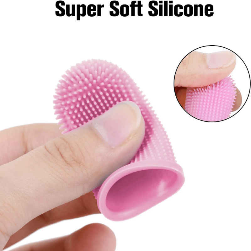 Dog Super Soft Pet Finger Toothbrush Teeth Cleaning Silicone Tooth Brush Tool Dog Cat Cleaning