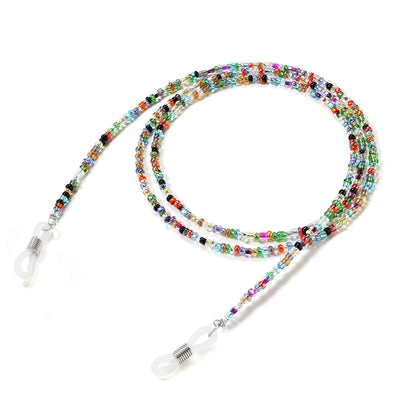 1pc Multi-Colored Beaded Glasses Chain | Chic Fashion Eyewear Accessory, Trendy and Versatile Glasses Strap, Eyeglass Retainer and Convenient Mask Holder by ChiChain