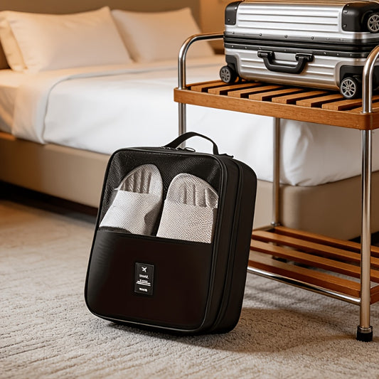 Travel Shoe Storage Bag, Durable And Dustproof, Scratch-Resistant, Portable with a Handle Design, Luggage Accessory, Unisex, Multiple Compartments, Suitable for Storing Shoes And Essentials for Outdoor Trips