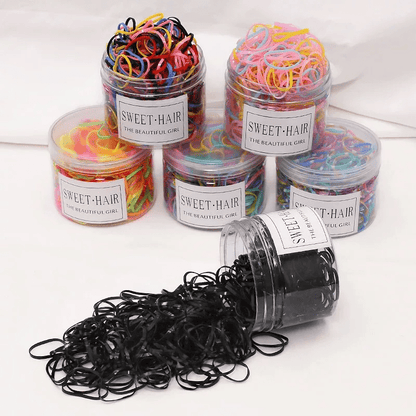 1500pcs Disposable rubber band, black adult headband, female inssen hair band, female rubber band, hair binding headdress