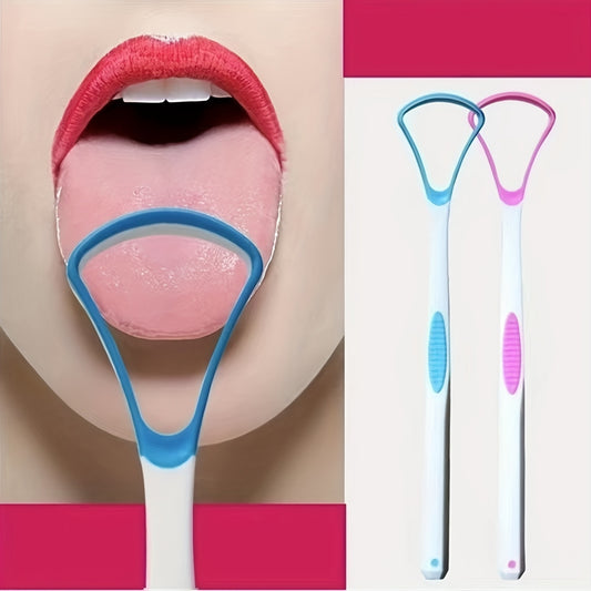 Tongue Scrapers with Travel Handy Case for Adults | Healthy Oral Care, Easy to Use, Help Fight Bad Breath, Unscented
