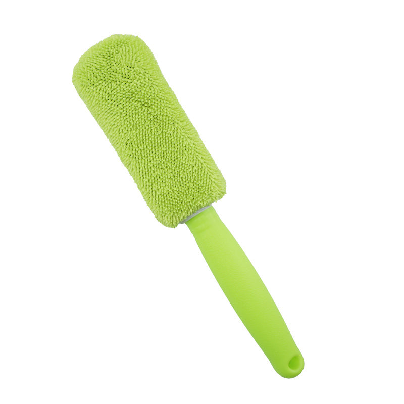 [Durable Build] Portable Car Wash Brush with Ergonomic Handle – Lightweight Polyester Rim Cleaning Tool for Efficient Auto Detailing, Wheel Care Accessory, Car Wash Equipmen