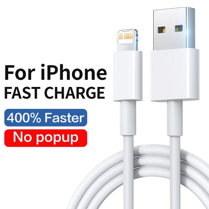 1/2pcs Original Fast Charging USB Cable, for iPhone 11 12 13 14 Pro Max, Data Line iPhone 7 8 Plus SE XR, Wall IPOD USB Charger