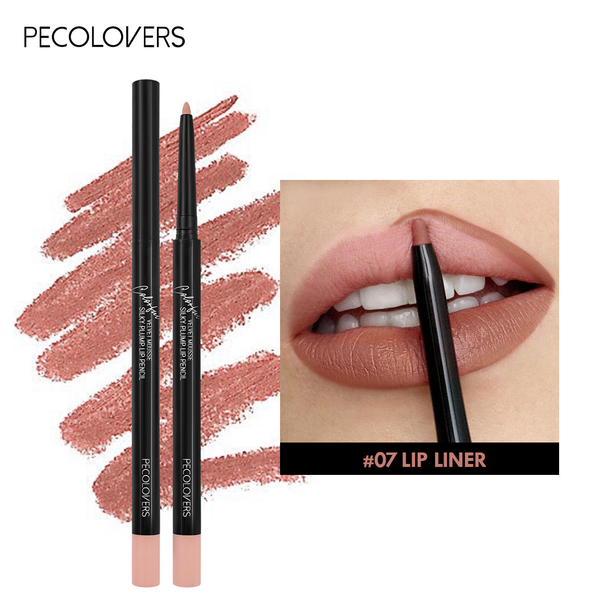Sexy Red Waterproof Matte Lipliner Pencil Contour Tint Lipstick Lasting Non-stick Cup Moisturising Lips Makeup Cosmetic 12Color