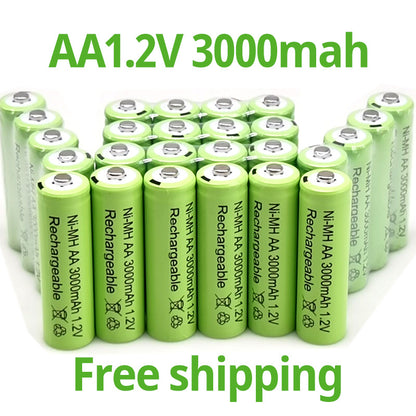 Brand New 1.2V 3000Mah Nimh AA Rechargeable Battery Suitable for Toys, Microphones, MP3 Players, Mobile RC Devices, And LED Flashlight Toys