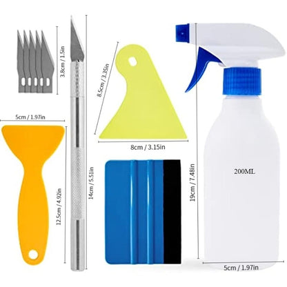 Window Tint Kit, Wallpaper Smoothing Tool, Car Vinyl Wrap Felt Edge Squeegee Tool For Car Vinyl Wrap, Window Tint, Decal Sticker Installation Tool