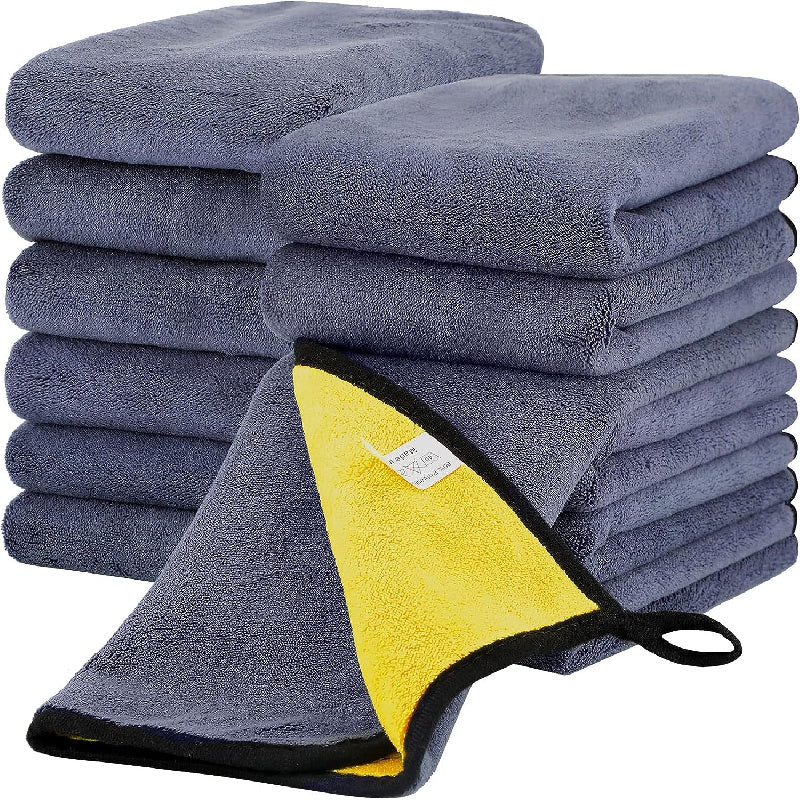 [thick | absorbent] 12pcs thick absorbent cleaning towels | car detailing, drying, wash, polishing, wax
