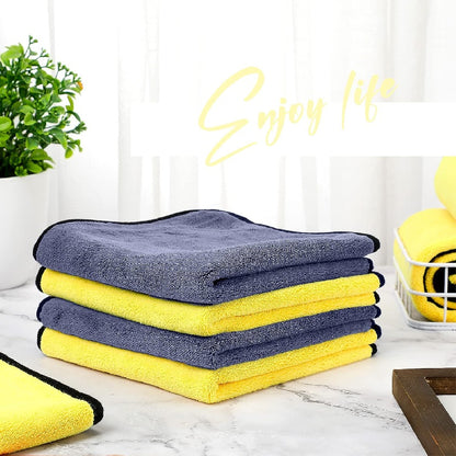 [thick | absorbent] 12pcs thick absorbent cleaning towels | car detailing, drying, wash, polishing, wax