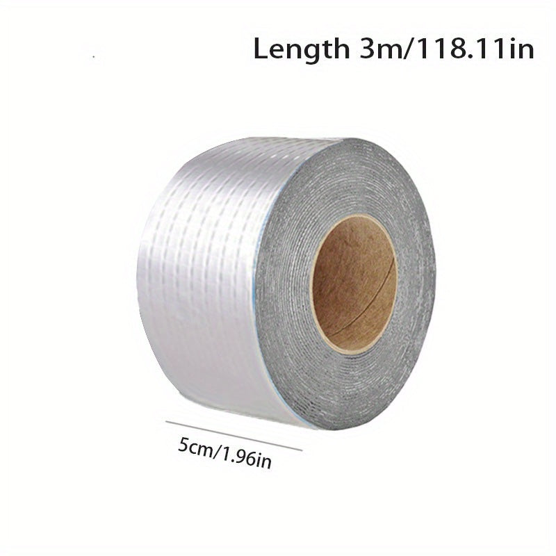 Premium Waterproof Aluminum Foil Tape, High Temperature Resistance for Wall, Pool, Roof Crack & Duct Repair Sealing