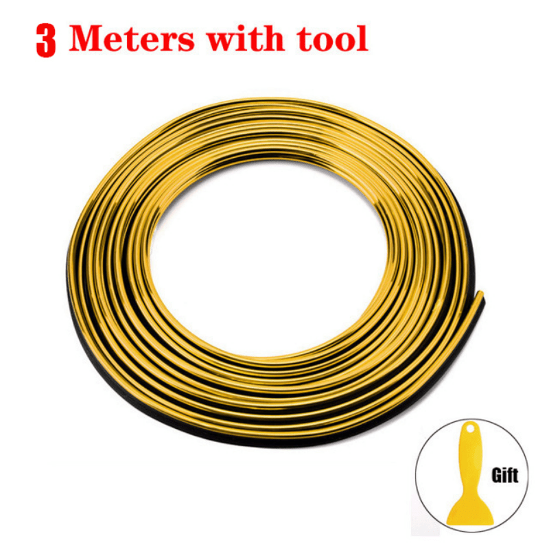 [Flexible Strips] Universal Car Moulding Decoration | 3m/118.11in | Flexible | Interior Auto Mouldings Car Cover Trim Dashboard Door Car-styling