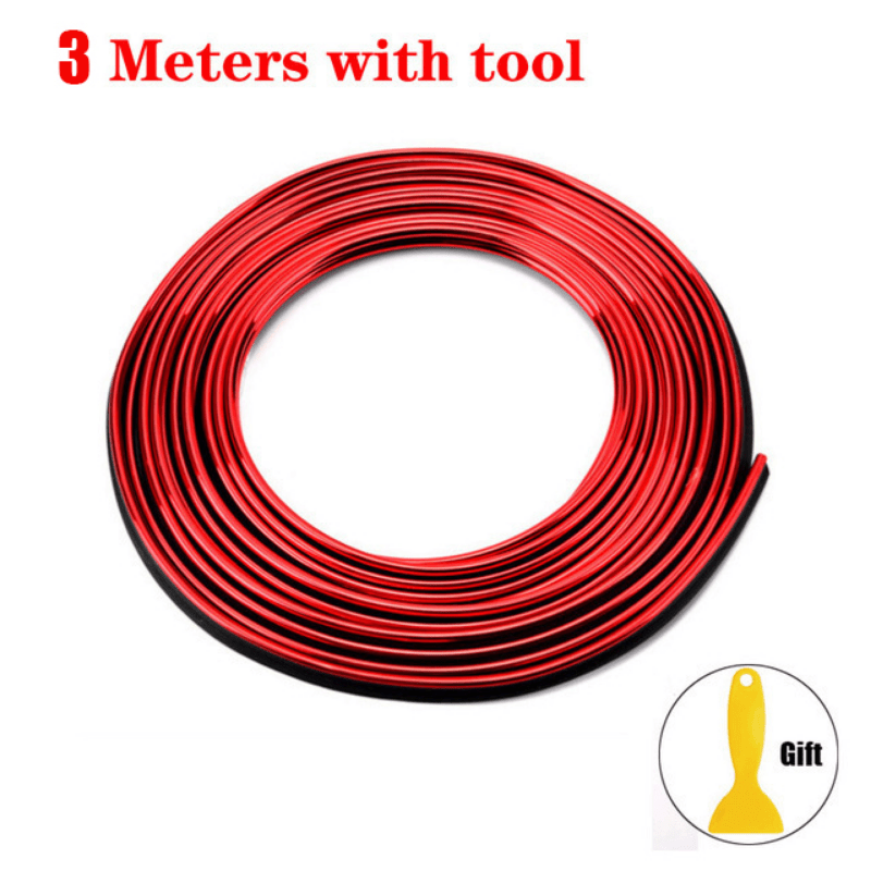 [Flexible Strips] Universal Car Moulding Decoration | 3m/118.11in | Flexible | Interior Auto Mouldings Car Cover Trim Dashboard Door Car-styling